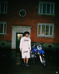 Ensemble American College Short/Crewneck Blanc